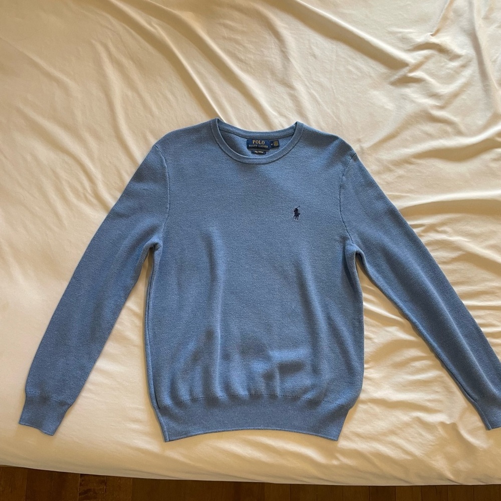 Polo Ralph Lauren Men's Light Blue Crewneck Sweater
